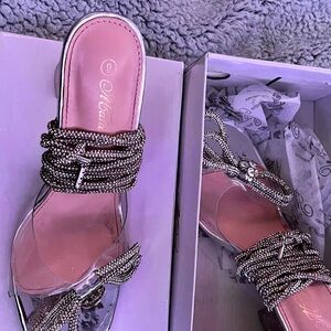 Elegant Women's Silver Heels